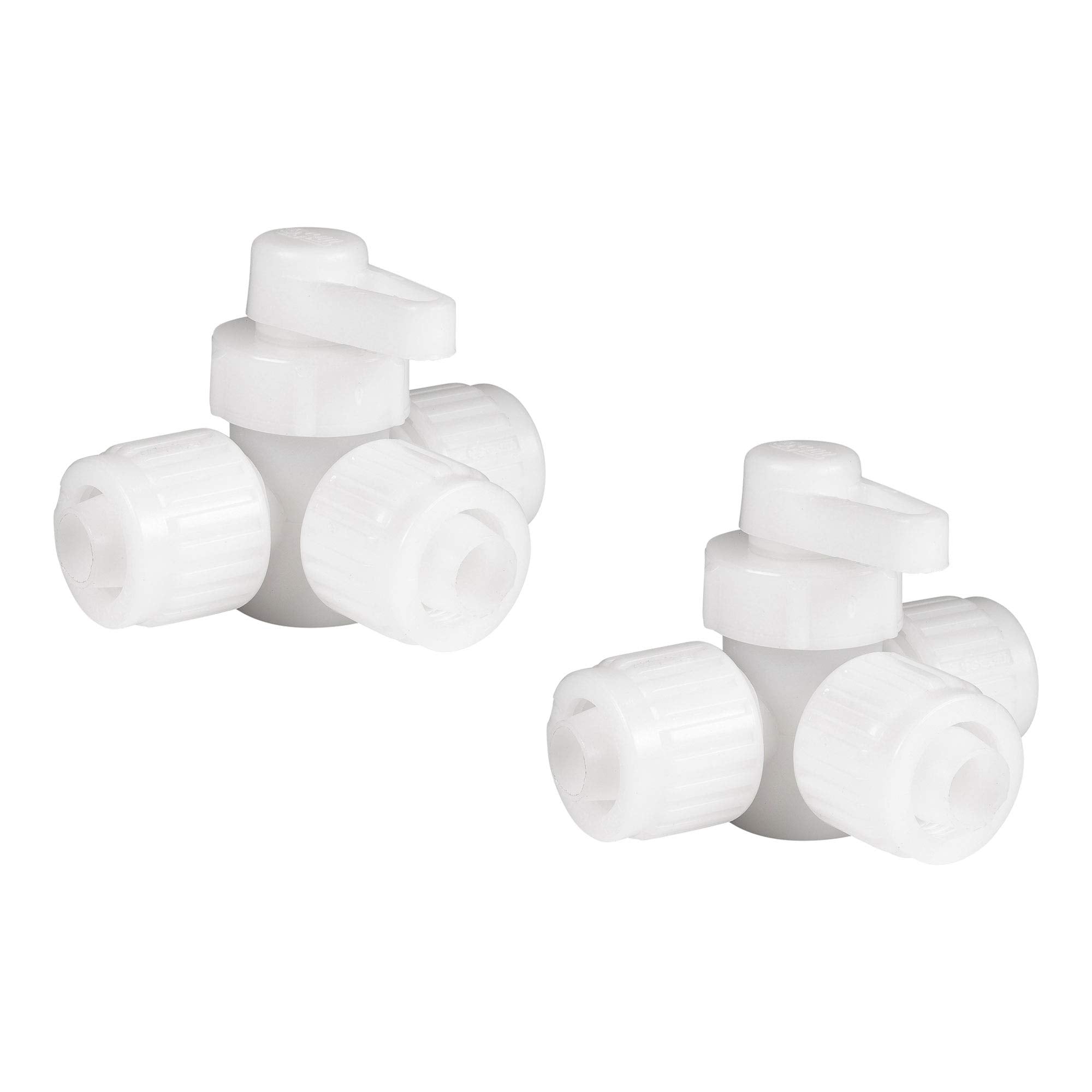 Recpro Rv Plumbing Hardware | 06910 | 3-Way 1/2'' Compression Fitting Directional/Bypass Valve | Pex Pipe/Tubing Fittings (2 Fit