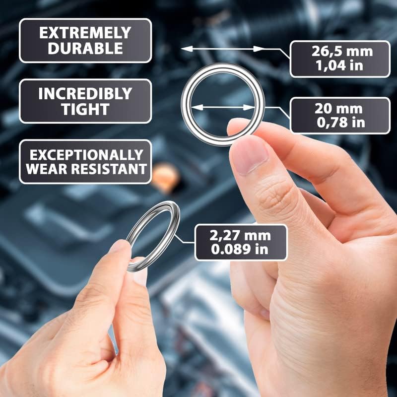 15Pcs Oil Drain Plug Crush Washer Gasket Seal - 20Mm Replacement For Subaru- Oem 11126-Aa001 Fits Baja Justy Forester Impreza Le