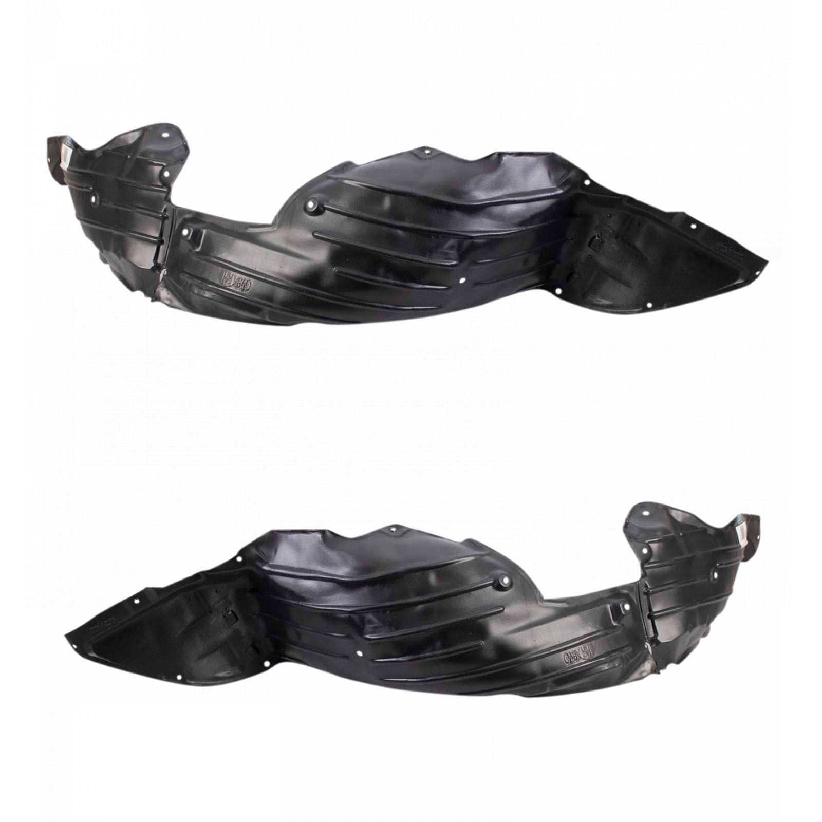 Trq Front Inner Fender Liner Set Compatible With 2014-2017 Mazda 6 Ma1248143 Ma1249143