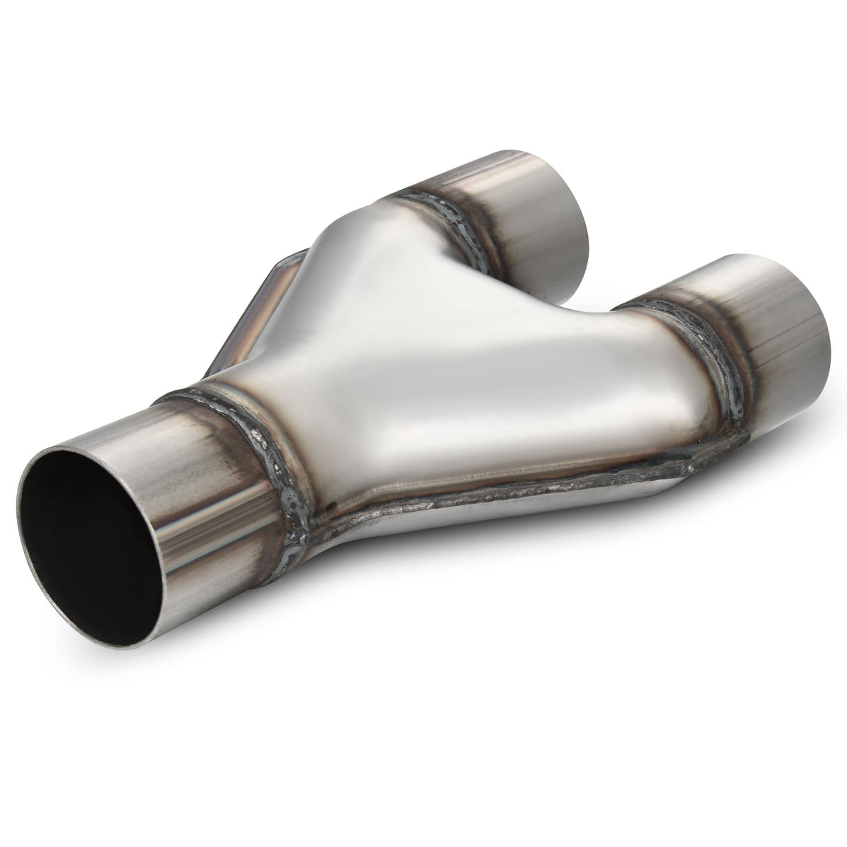 AUTOSAVER88 Stainless Steel 2.25 Inch Exhaust Y Pipe, 2.25'' Single to 2.25'' Dual Exhaust Adapter Connector, 10'' Overall Lengt