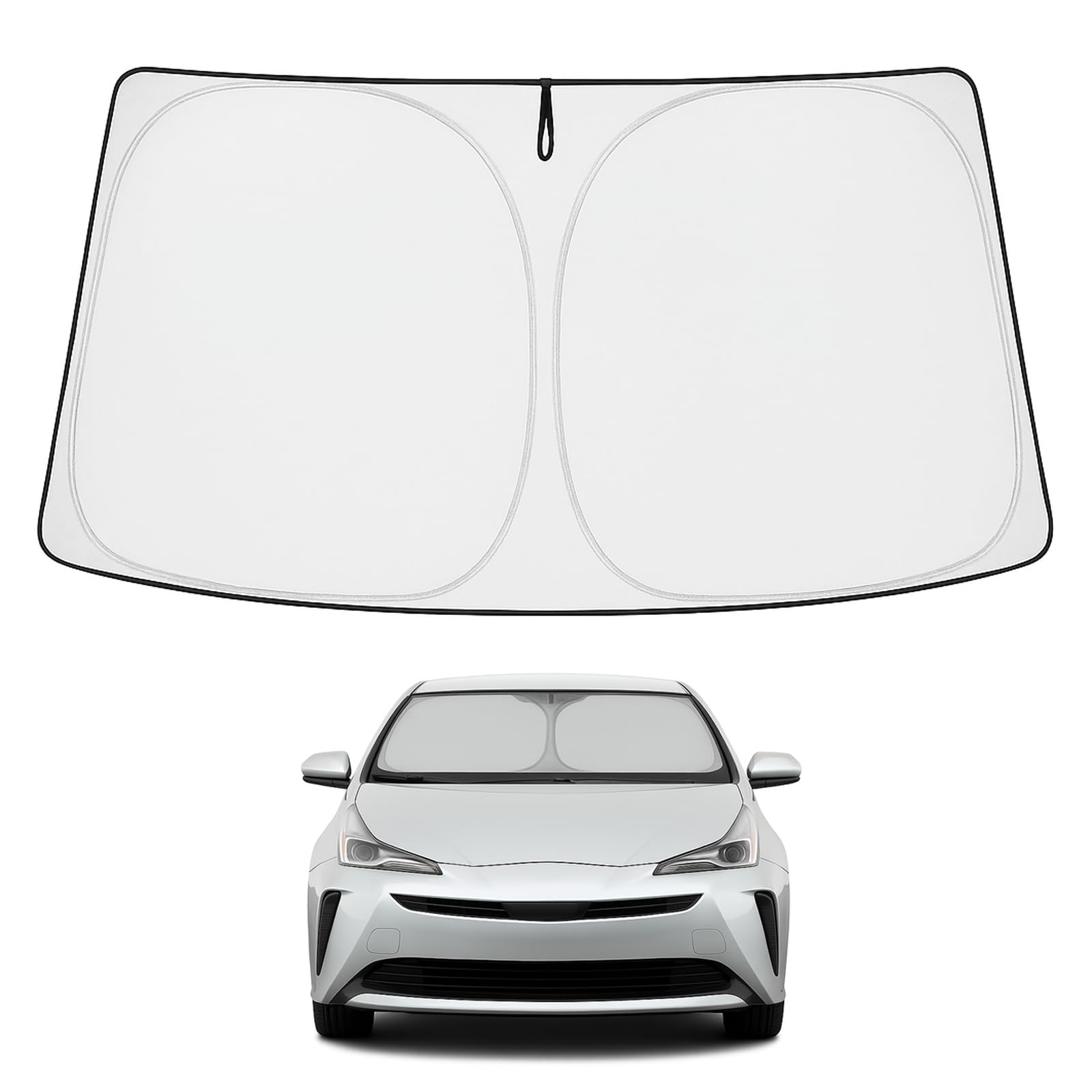 Proadsy Front Windshield Sun Shade Foldable Sunshade Protector Custom Fit 2016-2022 Toyota Prius Hatchback (NOT for Prius C or P