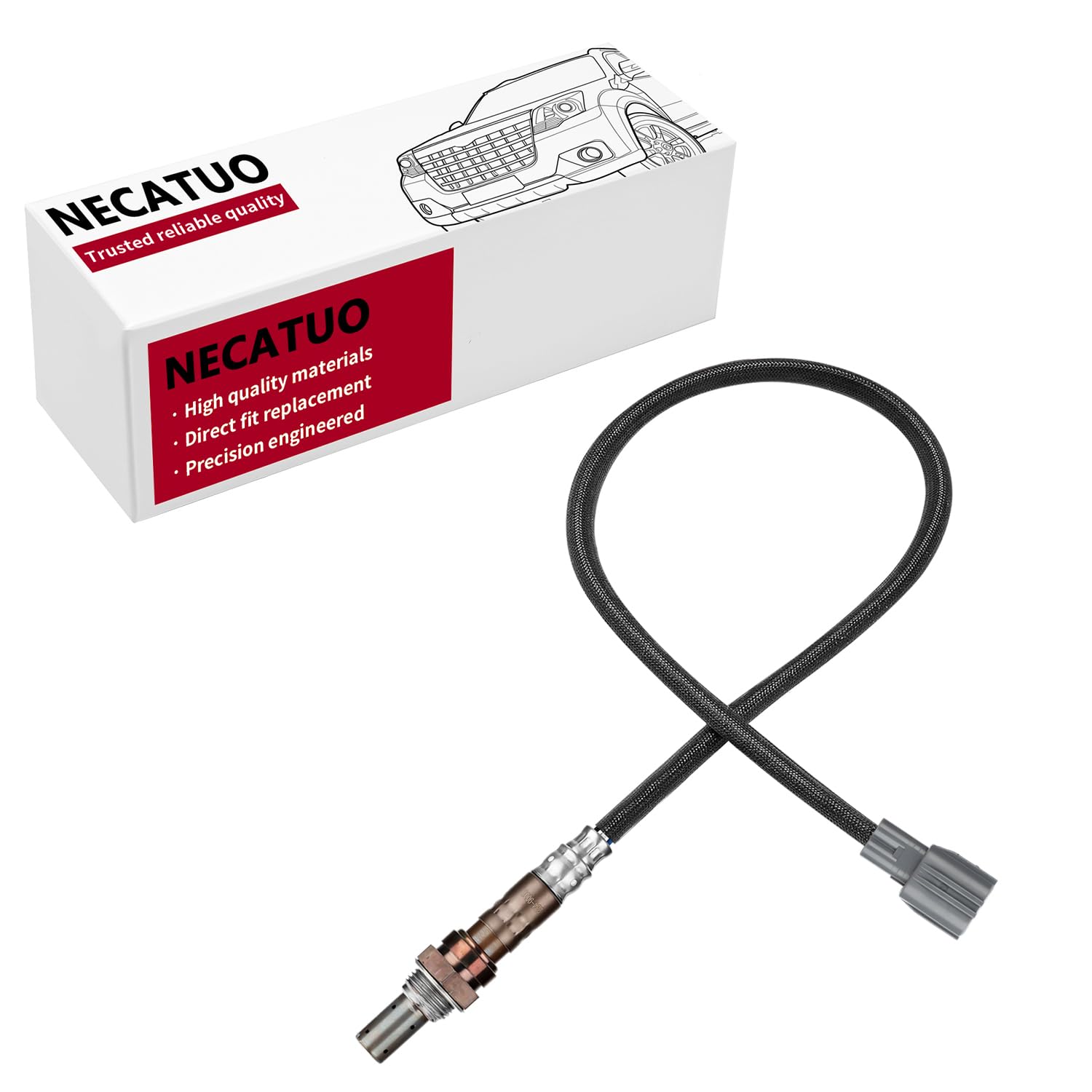 Necatuo 234-9001 Upstream O2 Oxygen Sensor Heated Air Fuel Ratio Compatible With Toyota Tundra Tacoma 4Runner 2000-2004 2.4L 2.7