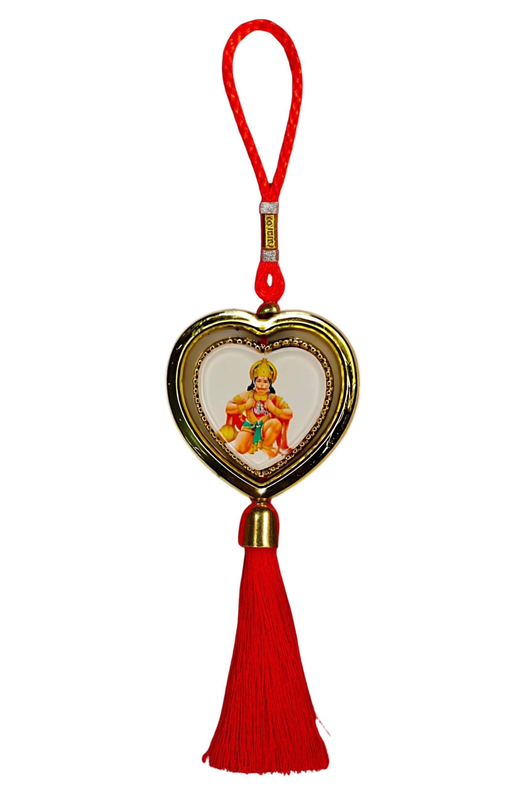 Wheelyfine Car Dashboard Hanging God Idol Locket | Multi-Purpose Decorative Hanging | Assorted Colour | Pack Of 1(Hanuman Ji Loc