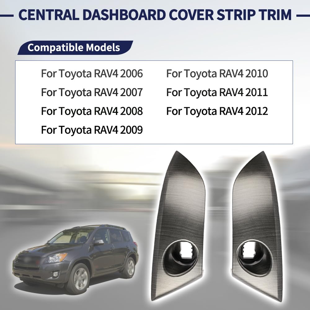 Magimaker Central Dashboard Cover Strip Trim Center Instrument Cluster Panel Trim 55413-42070-B0 55412-42060-B0 Compatible With