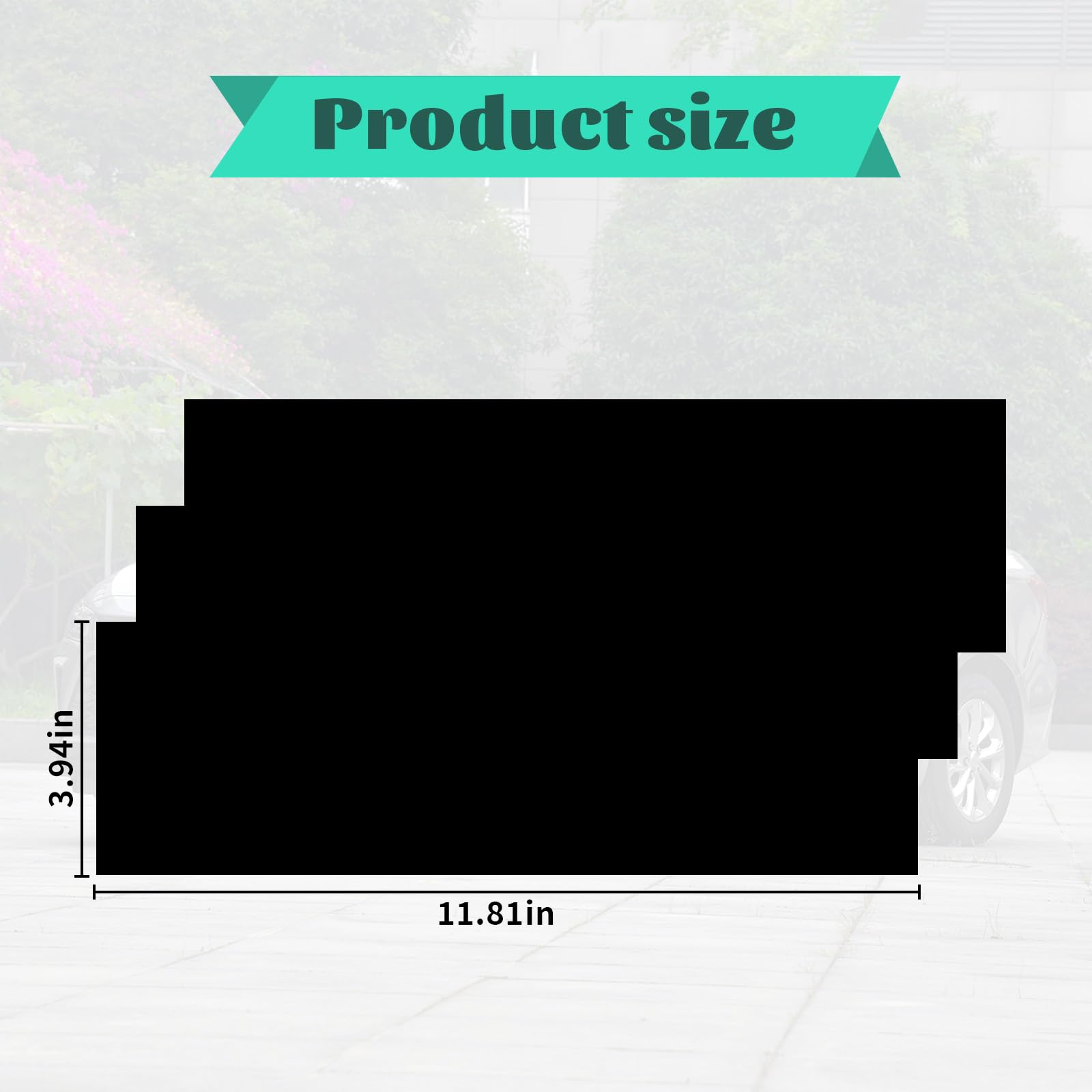 Blakaya 11.8'' X 4'' Bowtie Emblem Wrap Kit For Chevy Logo Overlay Vinyl Wrap With Spatula And Cutter 3 Pcs Matte Black