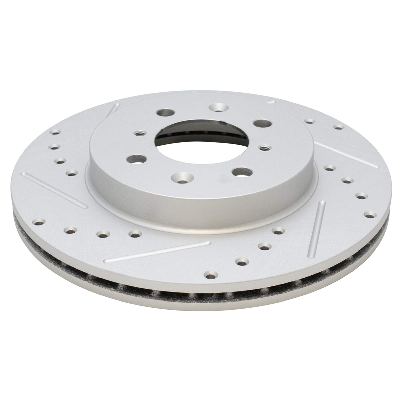 Trq Front Performance Brake Rotors Set Premium G-Coated Cross Drilled & Slotted Compatible With 1990-2001 Acura Integra 1990-200