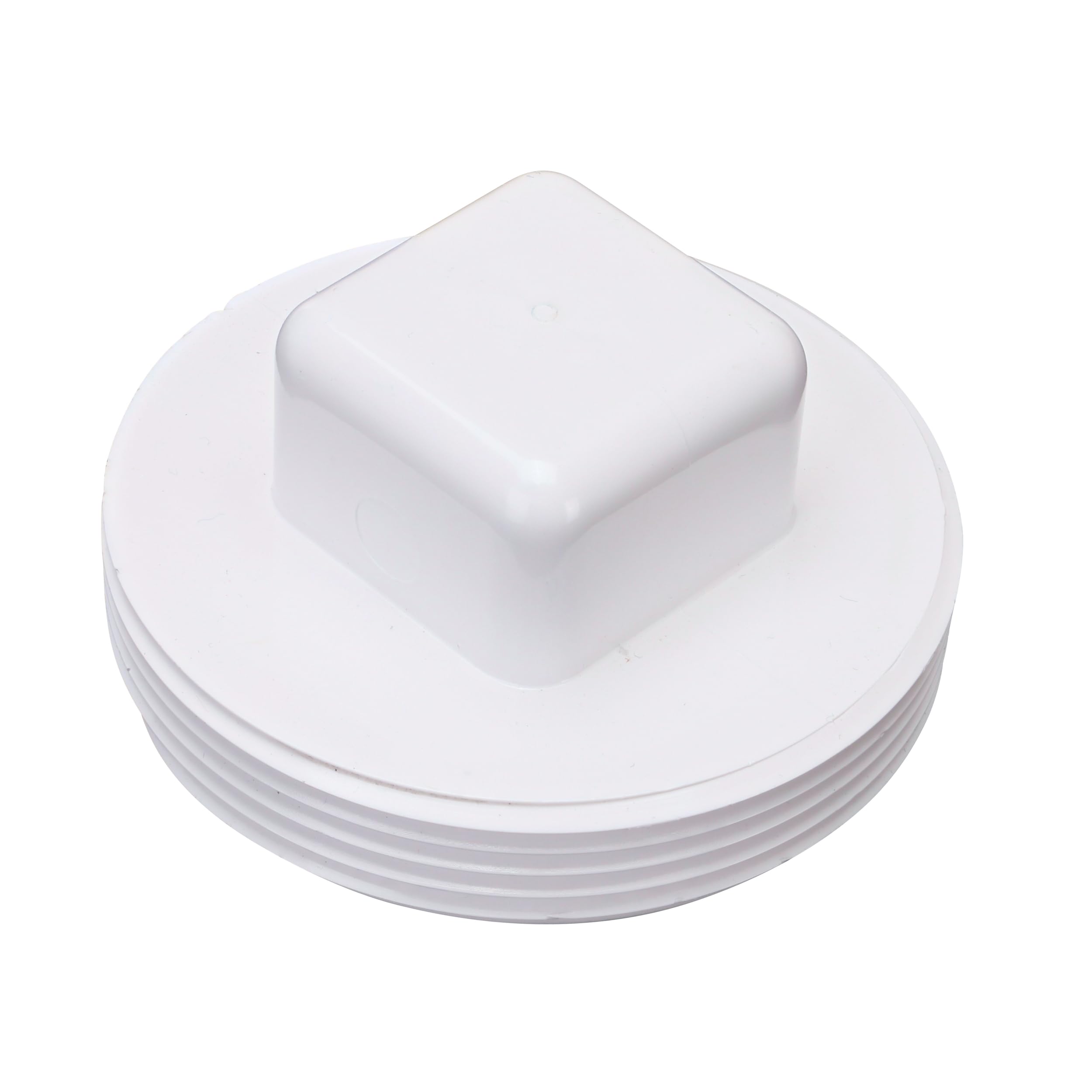 NDS 31P8 PVC S&D Cleanout Plug, with 3-Inch MPT Connection, Works with 3-Inch FPT Drain Fittings Attached to Sewer and Drain Pip