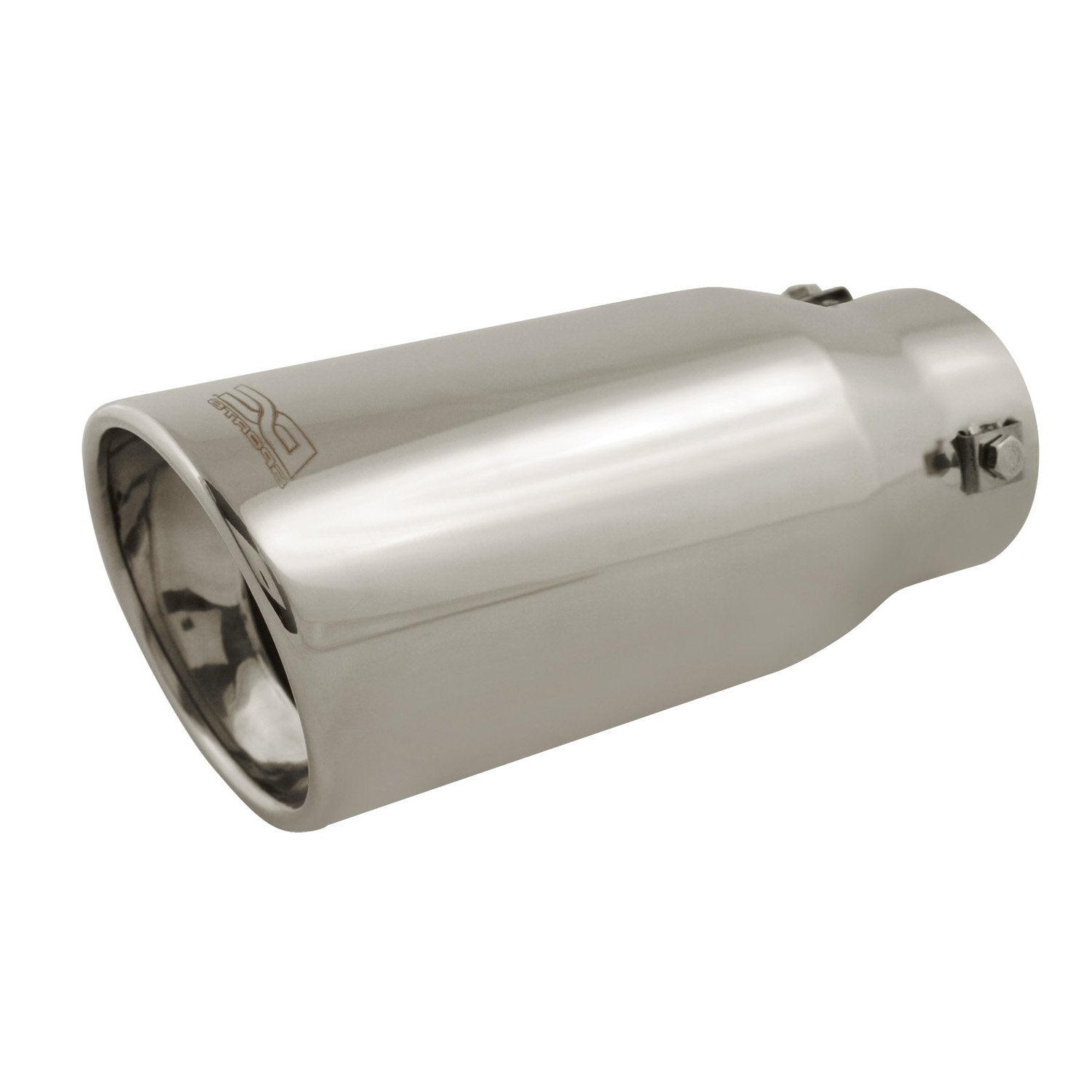 DC Sport Polished Stainless Universal Bolt On Exhaust Slant Cut Tip 2.875'' Inlet 3.75'' Outlet
