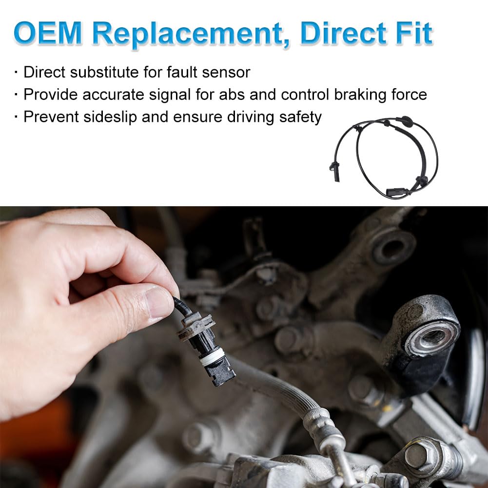 Wmphe Abs Wheel Speed Sensor Compatible With Buick Enclave 2008-2017,Chevrolet Traverse 2009-2017, Gmc Acadia 2007-2016, Saturn
