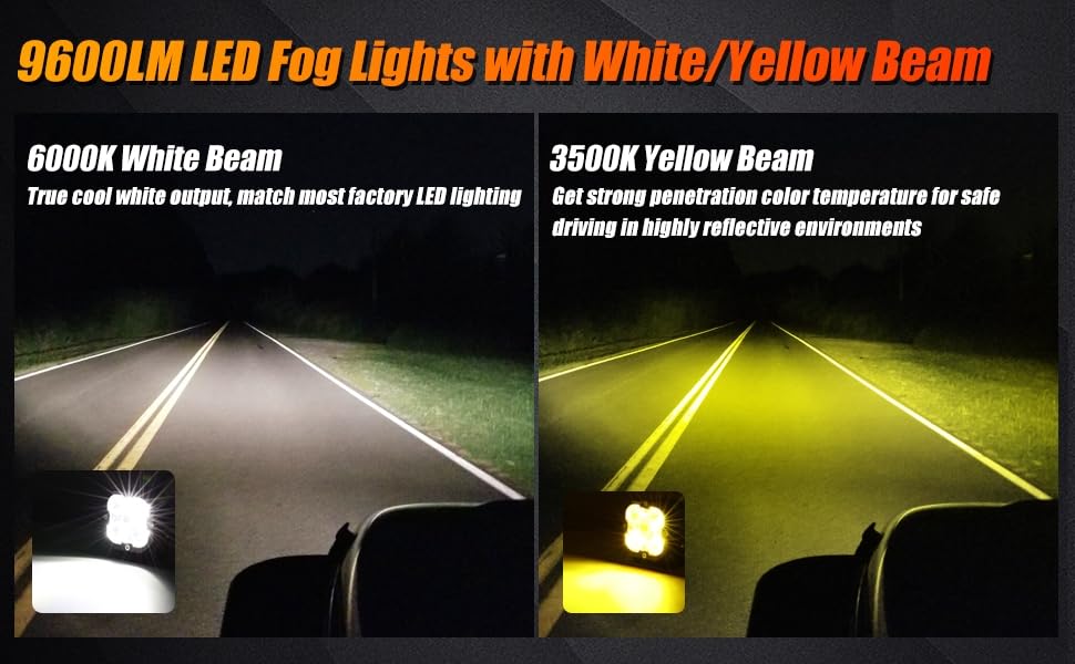 Auxbeam Xp-Ultra Series 3 Inch Fog Light Brackets, For Toyota Tacoma Tundra 4Runner, Led Pods Flush Mount Brackets, Light Bar Mo