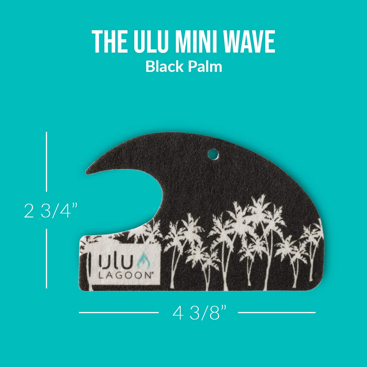 Ulu Lagoon Coconut Surf Wax Scent Mini Wave Air Freshener (White Palms)