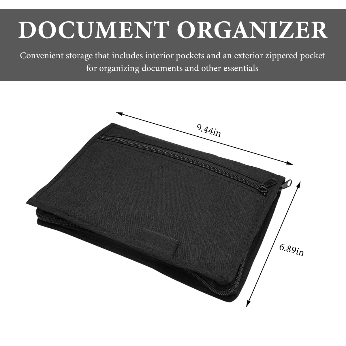 FSTURIOS Car Registration and Insurance Holder, Glove Box Compartment Document Holder Owner Manual Case, Soft Zippered Pouch Mul