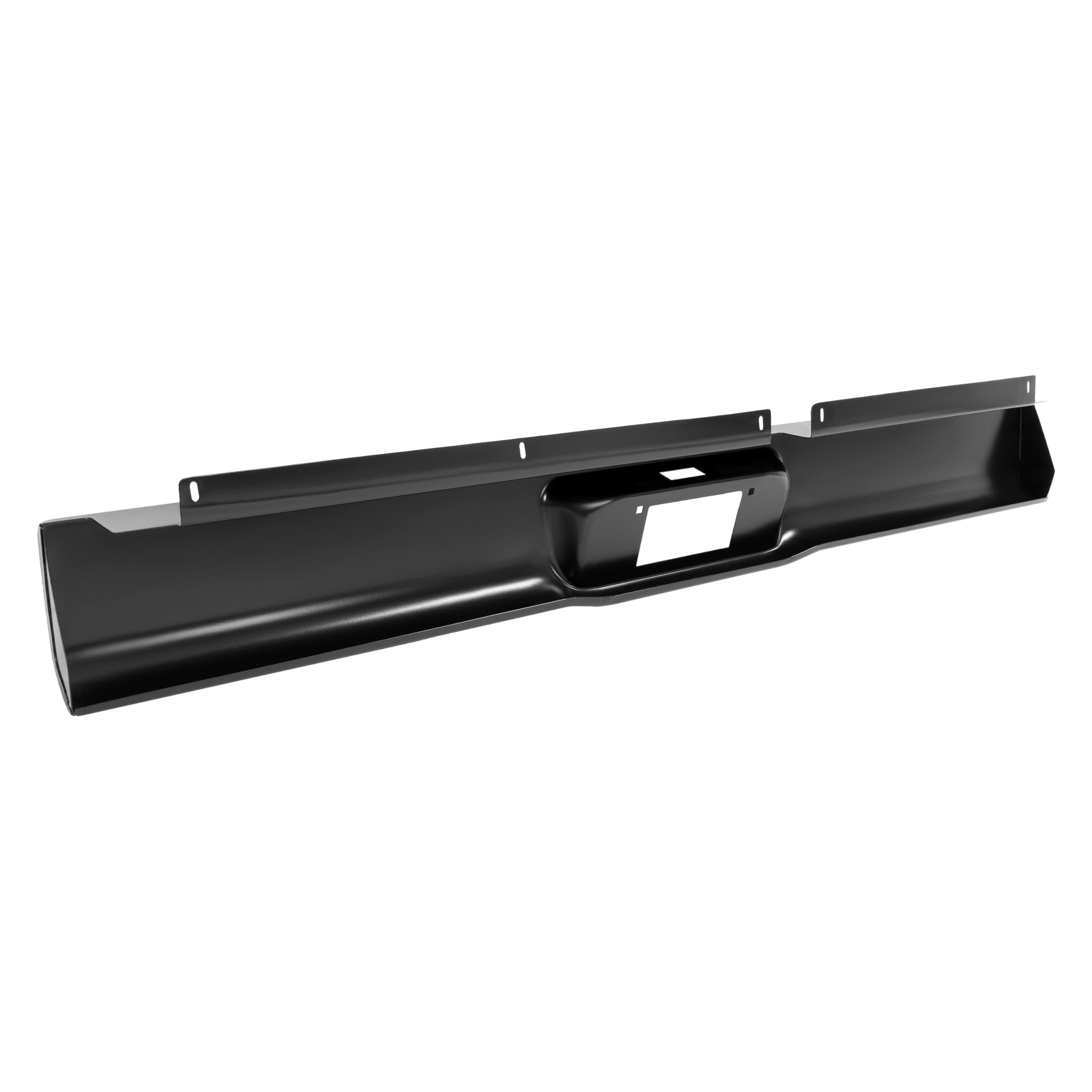 KUAFU Rear Bumper Roll Pan Compatible with 1997-2004 Dodge Dakota Rear Rollpan With Plate Box Steel Electrophoresis Black