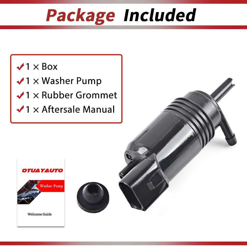 Otuayauto Windshield Washer Pump - Replacement For Chevy Silverado 1500, 2500, 3500, Gmc Acadia, Sierra 1500, 2500, 3500, Origin