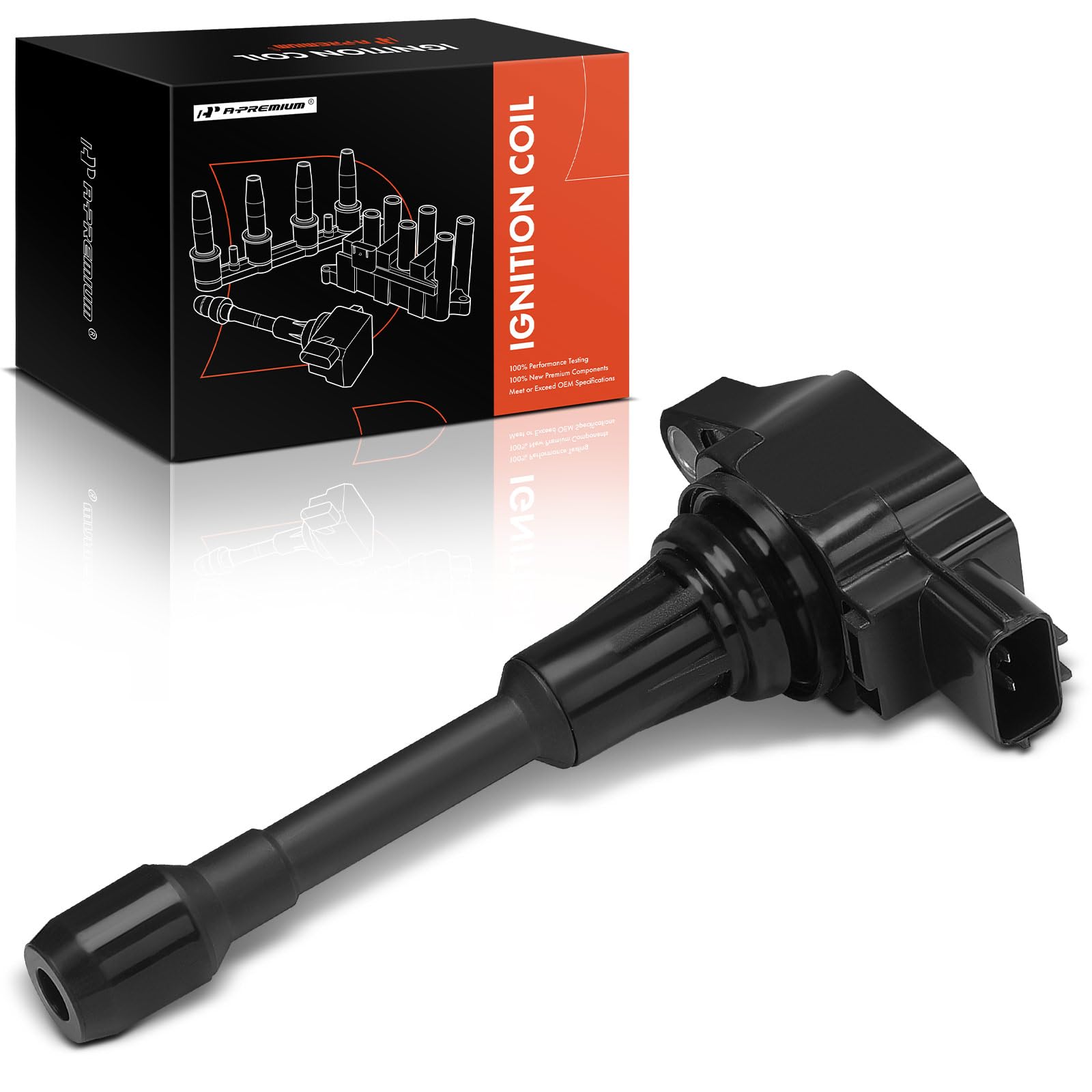 A-Premium Engine Ignition Coil Packs Compatible With Nissan Altima Rogue Sentra Tiida Versa X-Trail Fx50 M56