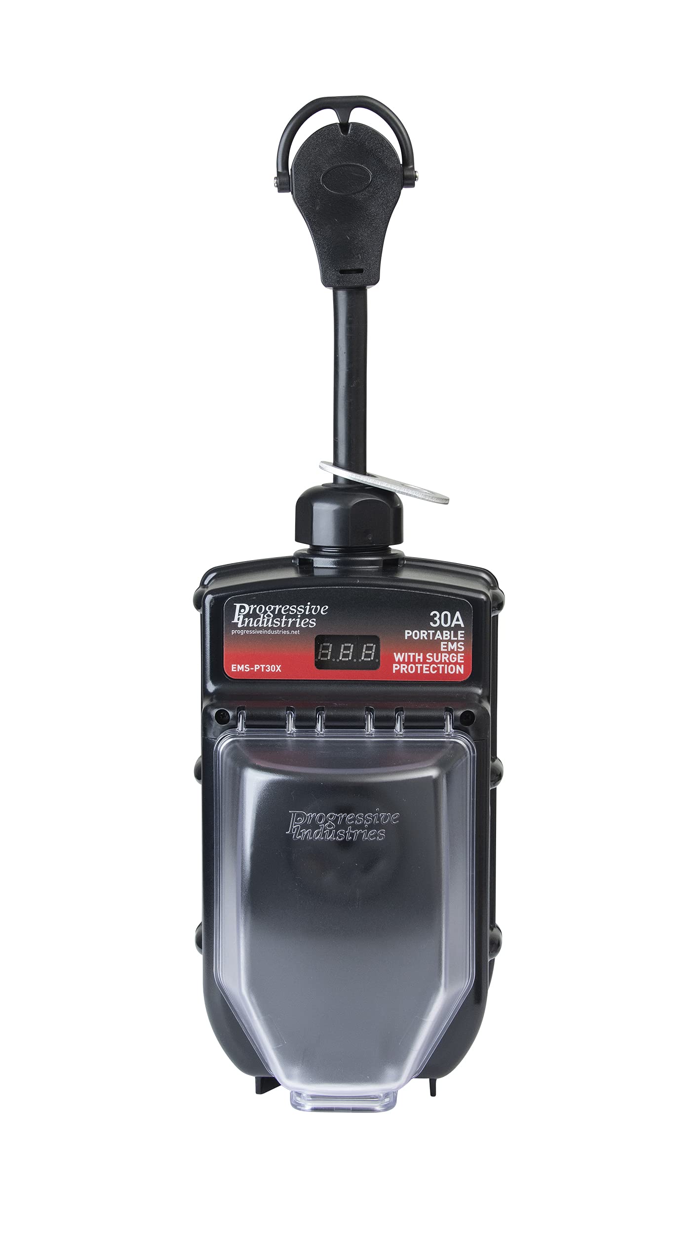 Progressive Industries Portable RV Surge Protector, 30 Amp EMS with Integrated Display, Fault Detection, and All Weather Shield