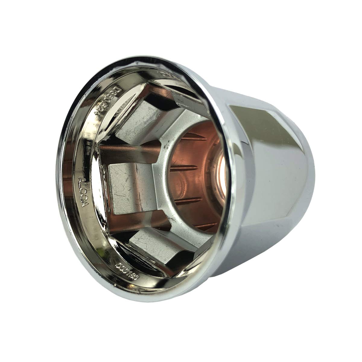 Alcoa 10 33Mm Chrome Push On Hex Lug Nut Cover With Flange, Interior Metal Clips