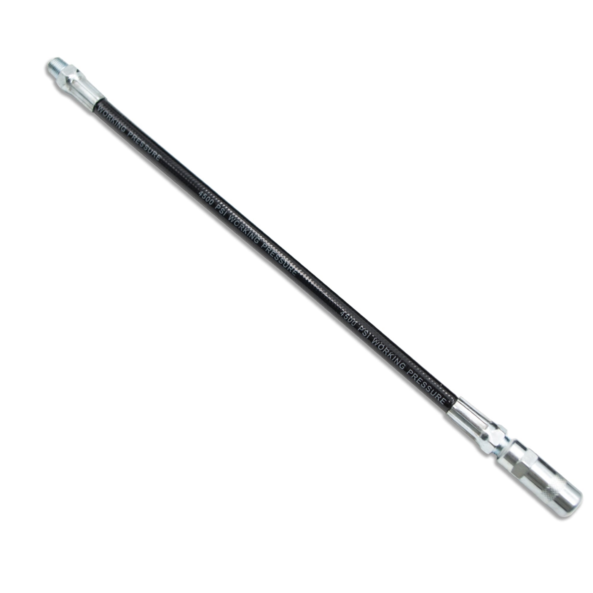 Fixsmith-Grease-Gun-Hose,4500 Psi,12 Inch Flexible Whip Hose Extension With Coupler For Hand Operated Grease Gun,1 Pack.