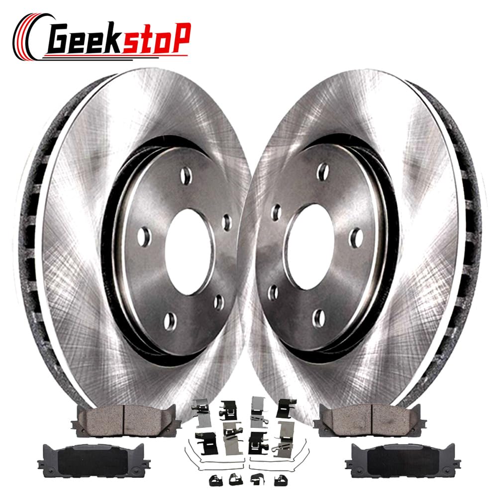 Front Brake Pads and Rotors Kit for 2007-2017 Toyota Camry, 2008-2018 Toyota Avalon, 2007-2018 Lexus ES350, 2013-2018 Lexus ES30