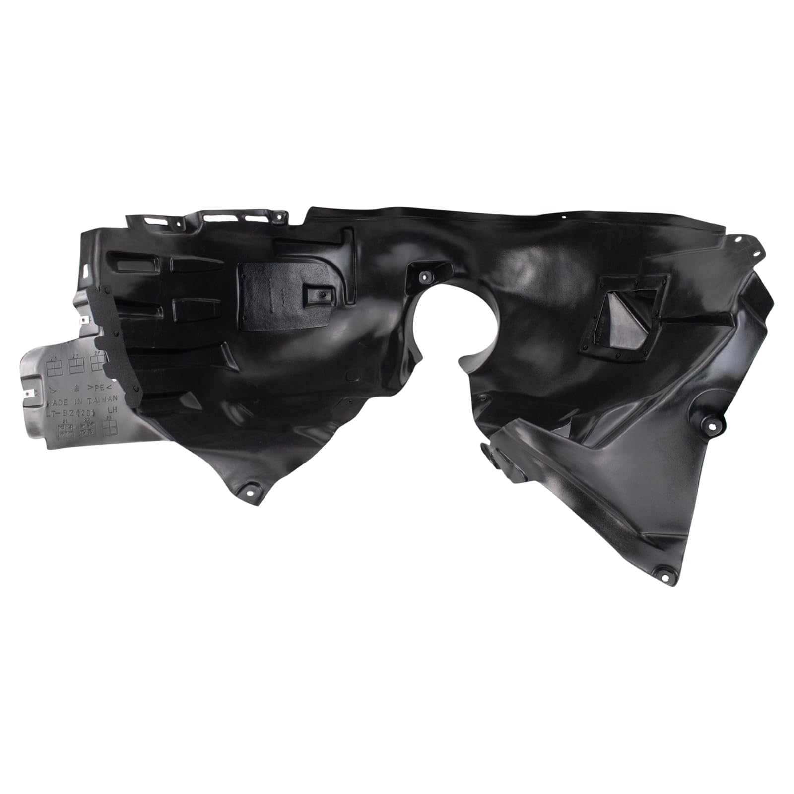 Trq Front Inner Fender Liner Set Compatible With 2014-2019 Mercedes-Benz Cla250 Mb1248175 Mb1249175