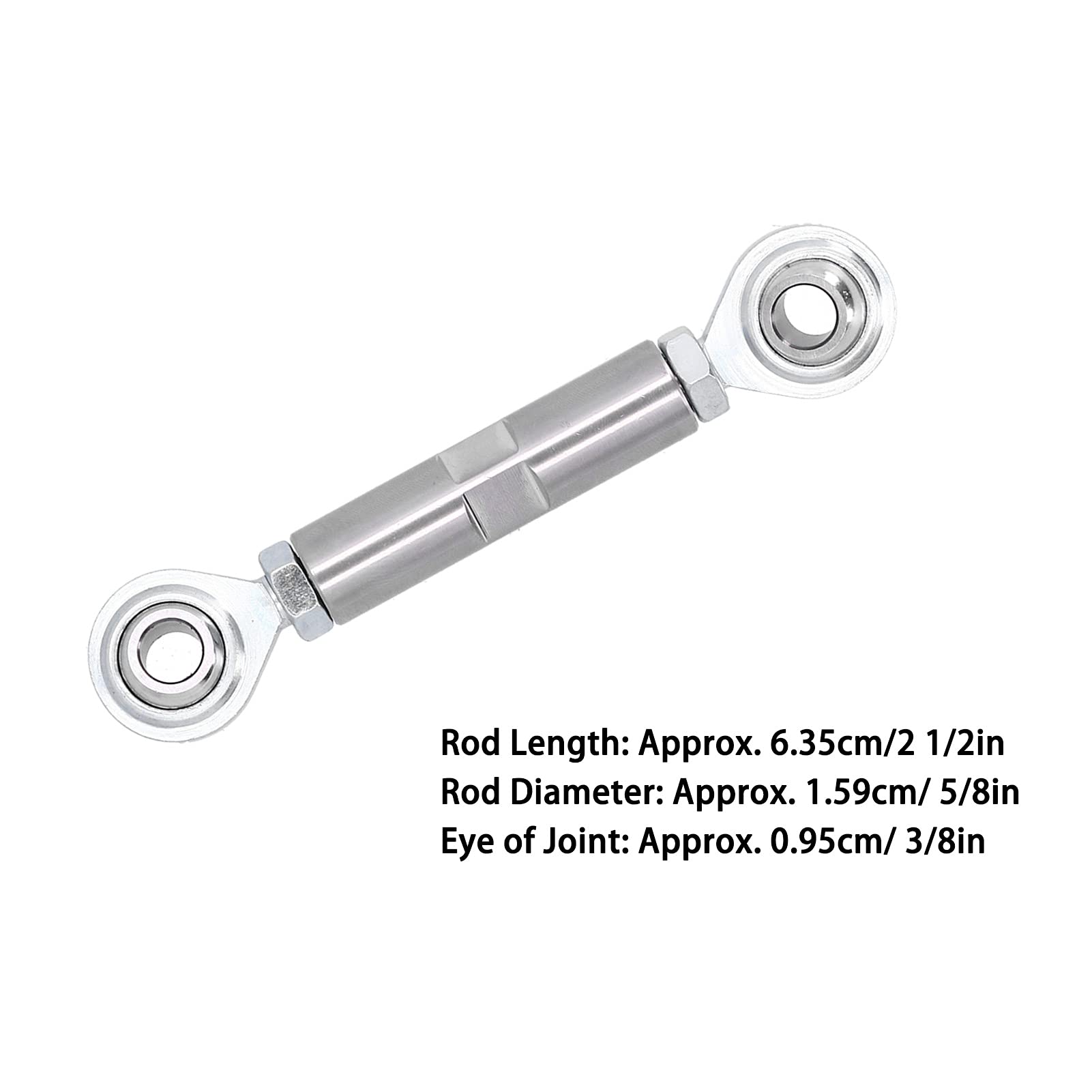 Alternator Tensioning Rod, 2 1/2In Adjuster Tensioner Rod,Short Water Pump Alternator Bracket Stainless Steel Alternator Bracket Fit For Sbc Bbc 350 454 Engine