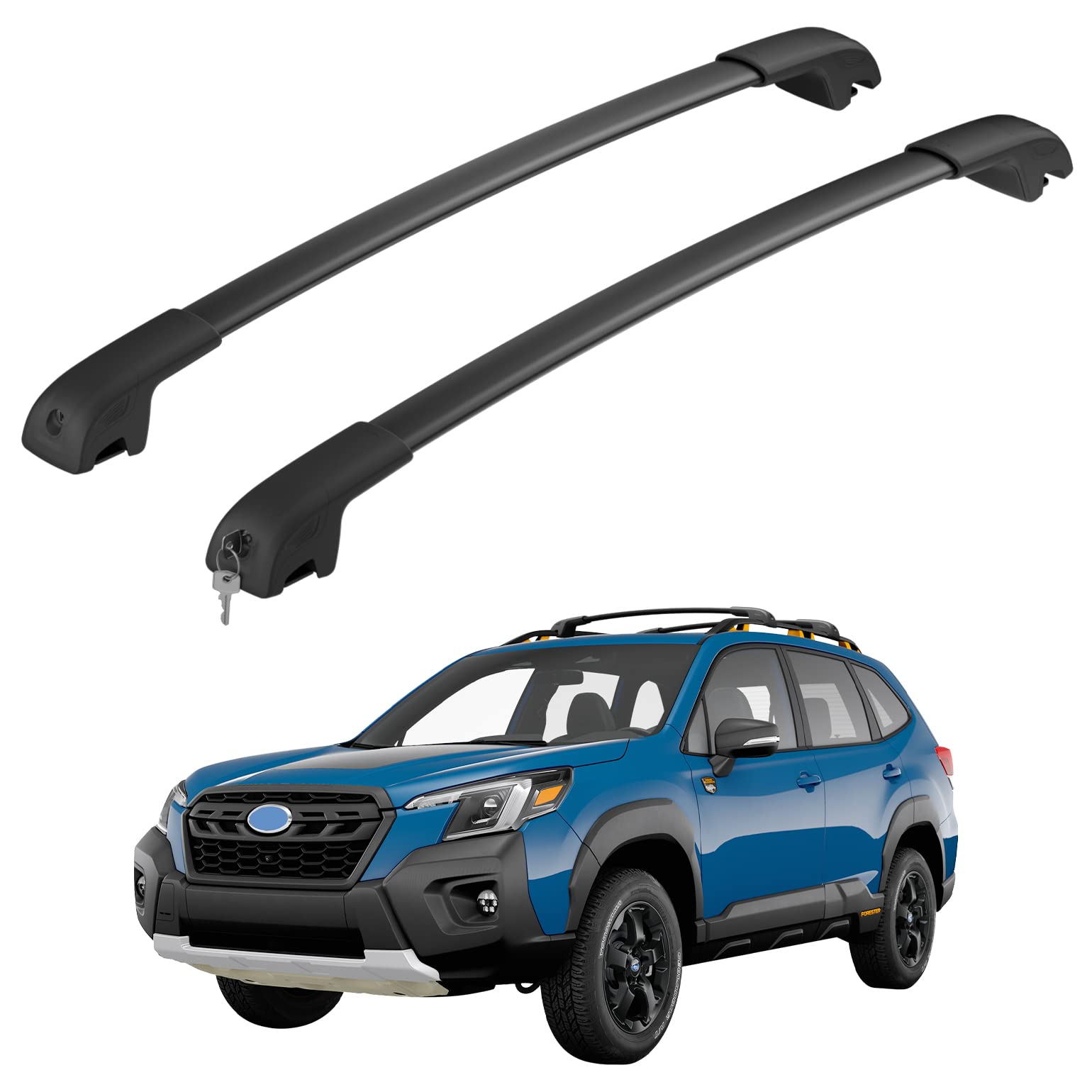 Hmmtyrack Car Roof Rack Cross Bars Compatible With Subaru Forester Wilderness 2022-2024, Aluminum Lockable Crossbar For Rooftop