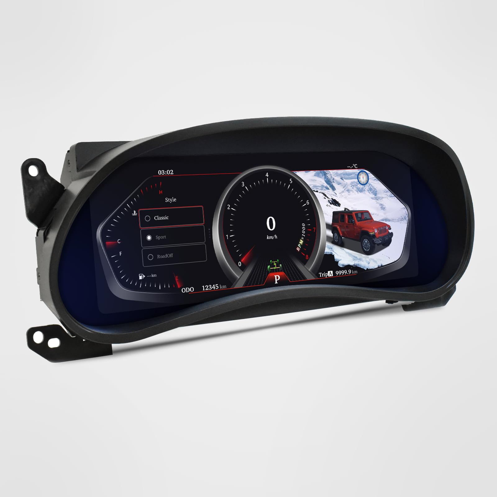 Xuenav 12.3 Inch Digital Dash Instrument Cluster For 2011 2012 2013 2014 2015 2016 2017 Jeep Wrangler Jk,Digital Cluster Instrum