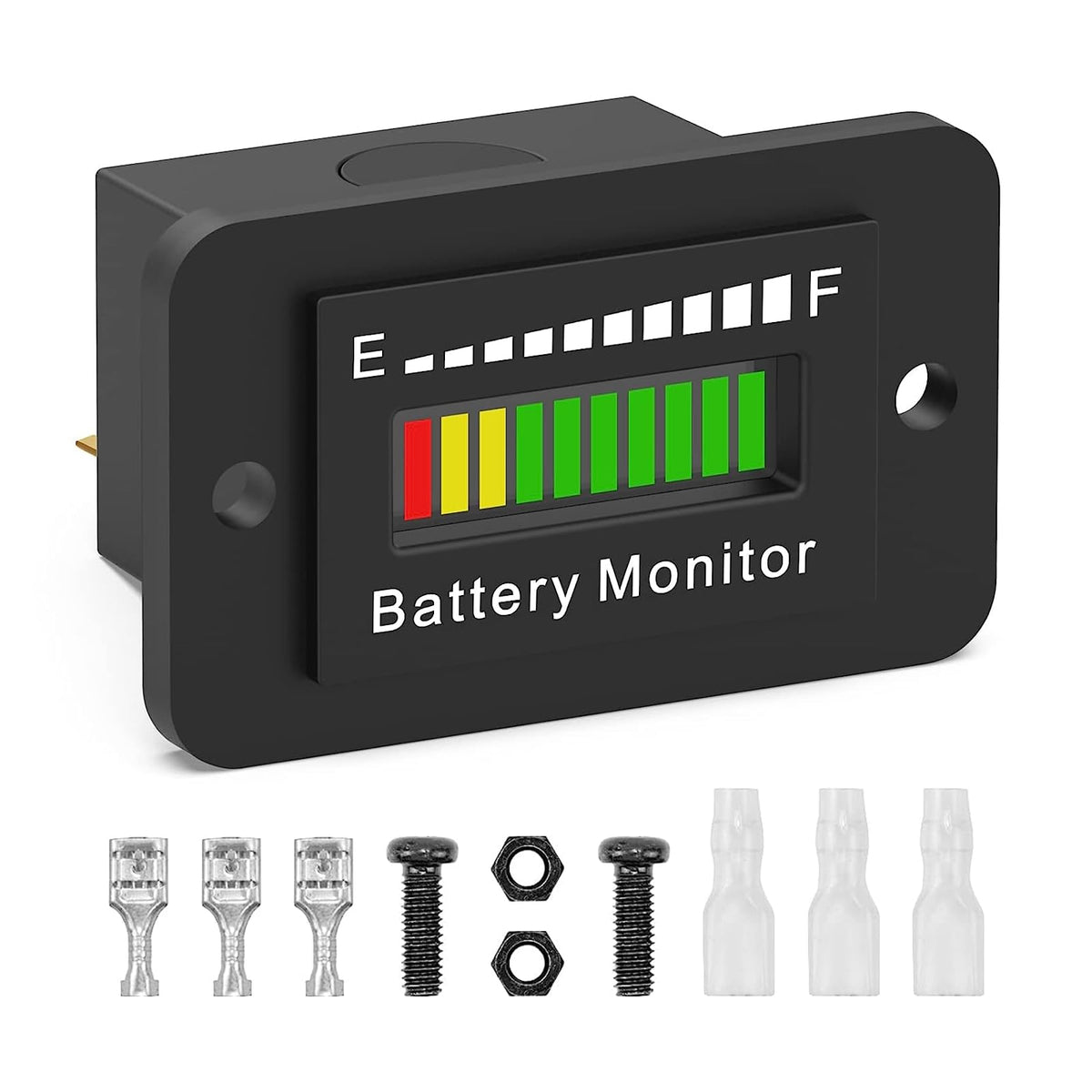 12V 24V 36V 48V 60V 72V Led Battery Monitor Meter Battery Fuel Gauge Indicator Elmconfig Bm210 Lead-Acid&Lithium Ion Battery Tes
