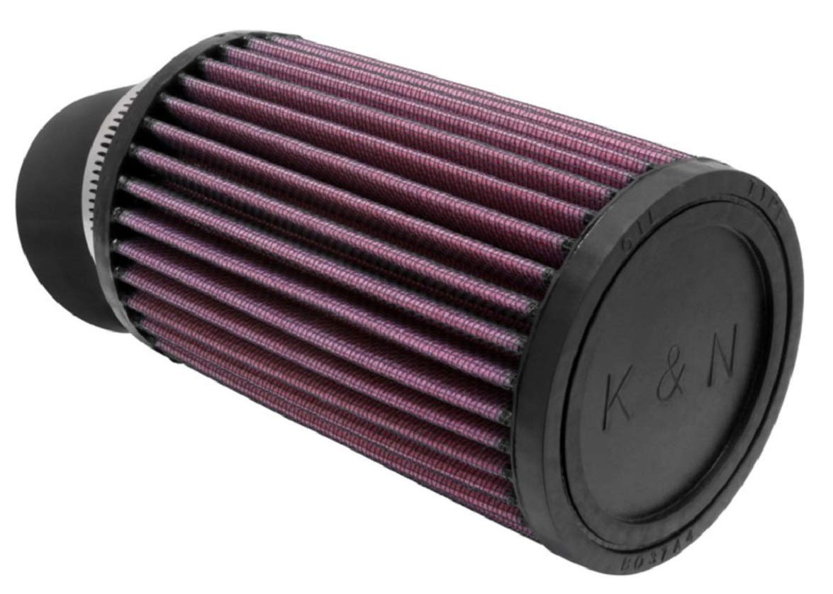 K&N High-Flow Original Lifetime Universal Clamp-On Air Filter: High Performance, Premium, Washable: Flange Diameter: 2.4375 In, 