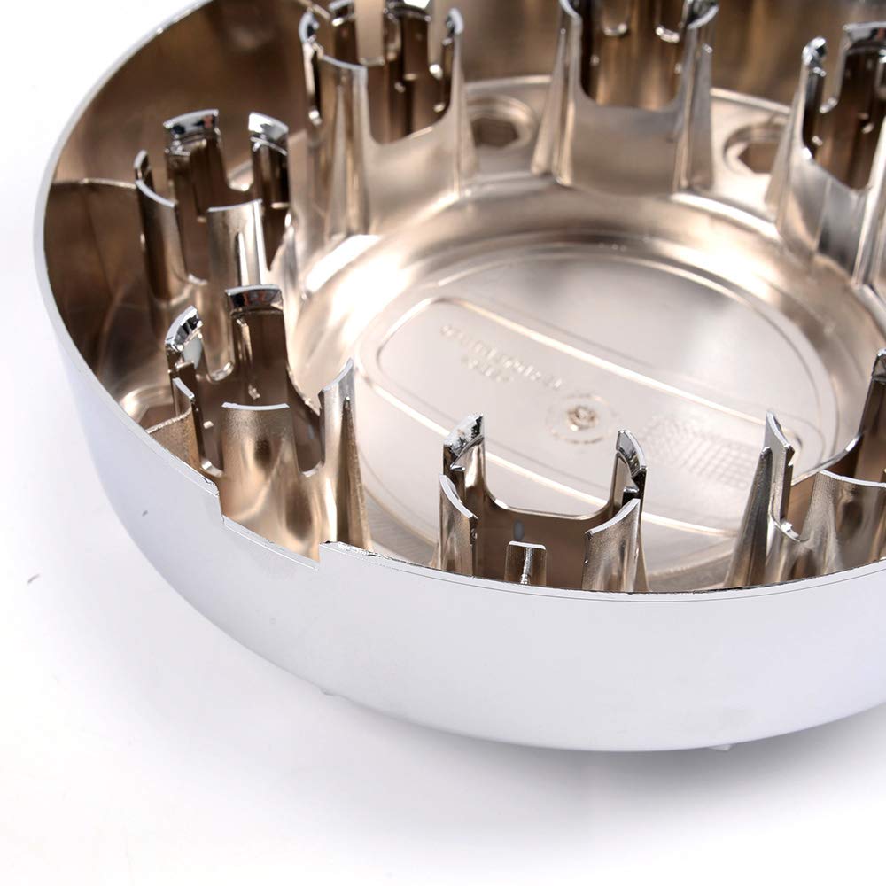 PIT66 Wheel Center Caps, Compatible with 11-16 Dodge Ram 3500 1-TON Dually Alcoa Alloy Hub Caps 2Pcs Front Chrome