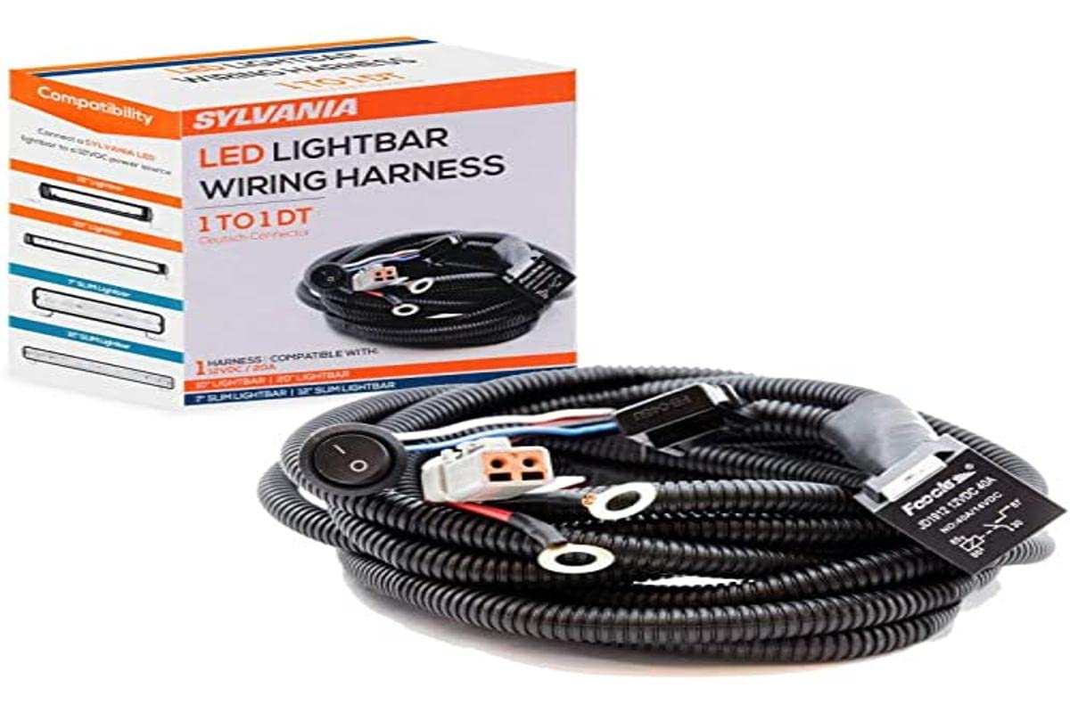 Sylvania - Single Output Led Wiring Harness - 12 V With Off Switch, Off-Road Led Light, Off-Road Driving Light, Truck, Jeep, Boat, Atv, Utv, Suv, 4 X 4 (1 Piece)