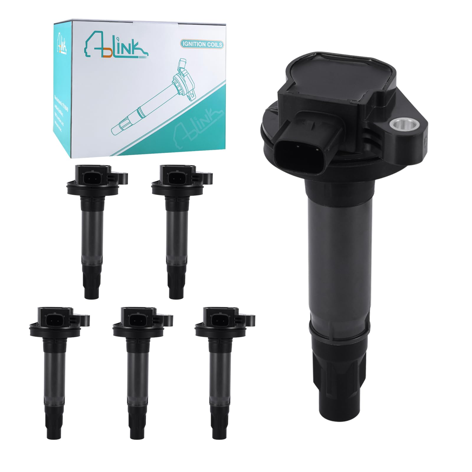 Aulink 6Pcs Uf553 Ignition Coil Pack 3.5L 3.7L V6 For Ford Edge Explorer F150 Flex Fusion Mustang Taurus(X),Lincoln Mks Mkt Mkx