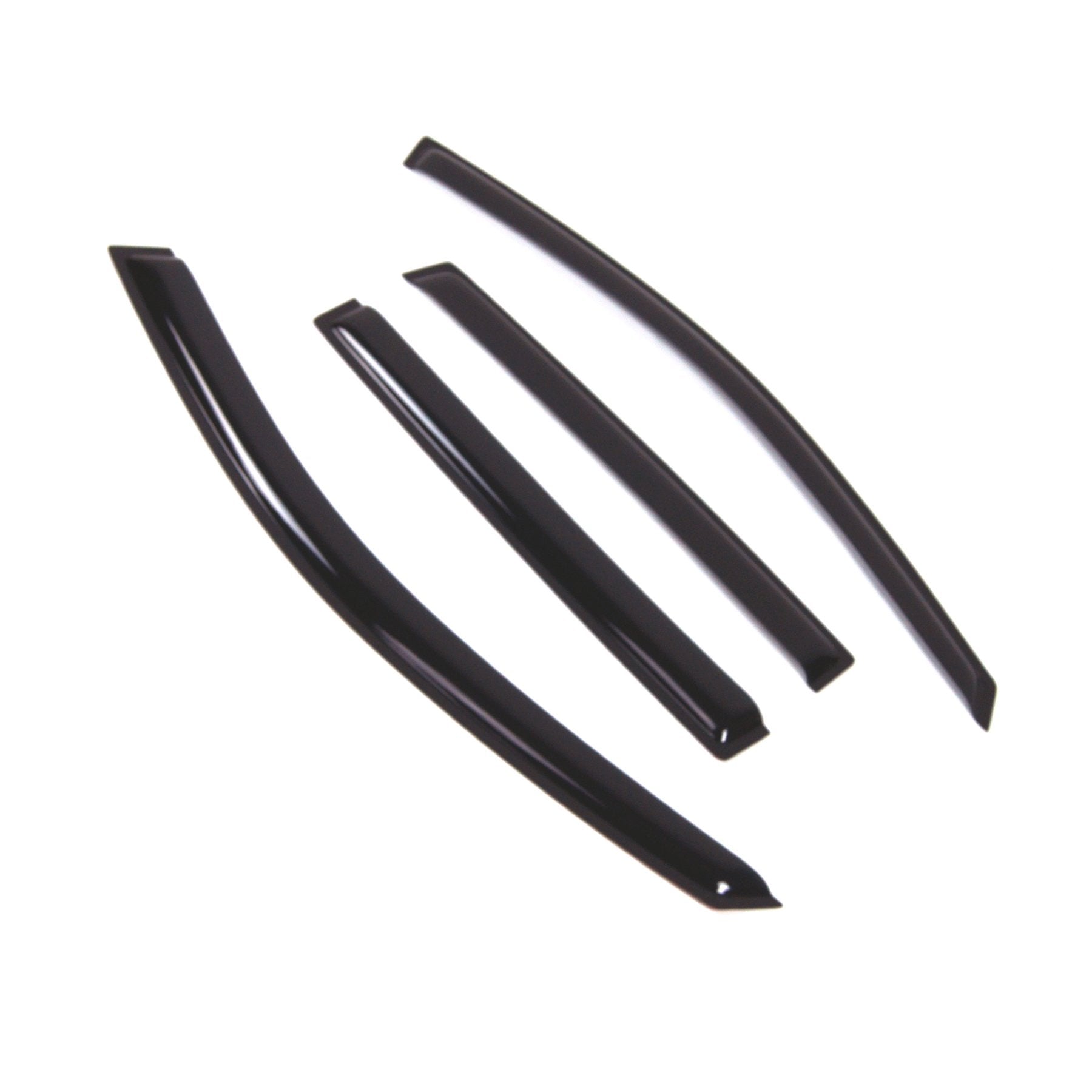 Tuningpros Outside Mount Window Vent Visors Rain Guards Compatible With Jeep Compass 2011-2017 | Side Window Wind Deflectors Rai