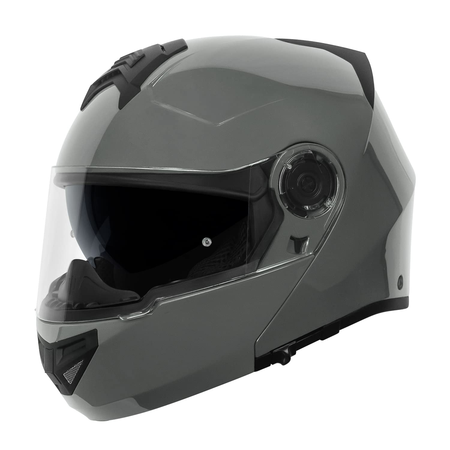 VCAN VX28 Full Face Modular Flip-Up Motorcycle Helmet ECE & DOT Approved, Coolmax Cheek Pad & OTG Ready