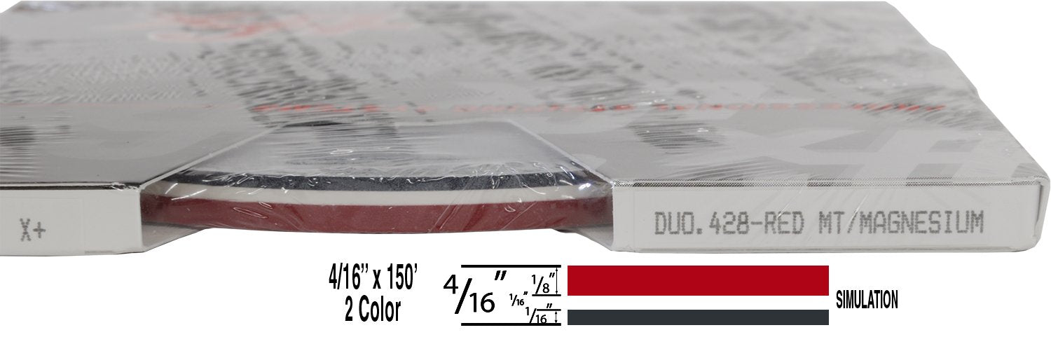 Universal Duo-Tone 0204428 - Auto Customizing 2 Color Dual Pinstripe - 4/16'' X 150' (1/8    Stripe, 1/16'' Gap, Then 1/16    St