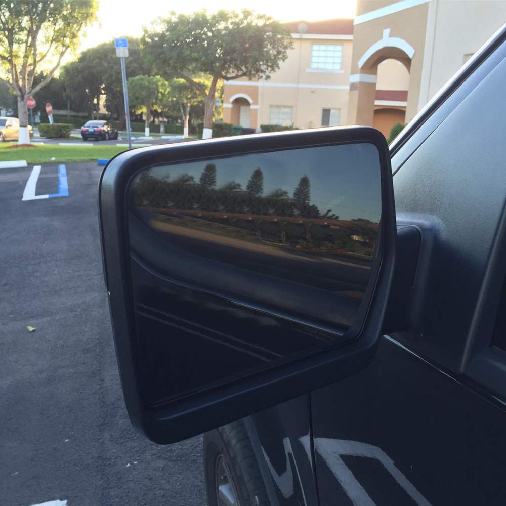Power View Mirror Glass with Rear Holder Non-Heated Left Driver Side Compatible with Ford F150 2004 2005 2006 2007 2008 2009 201