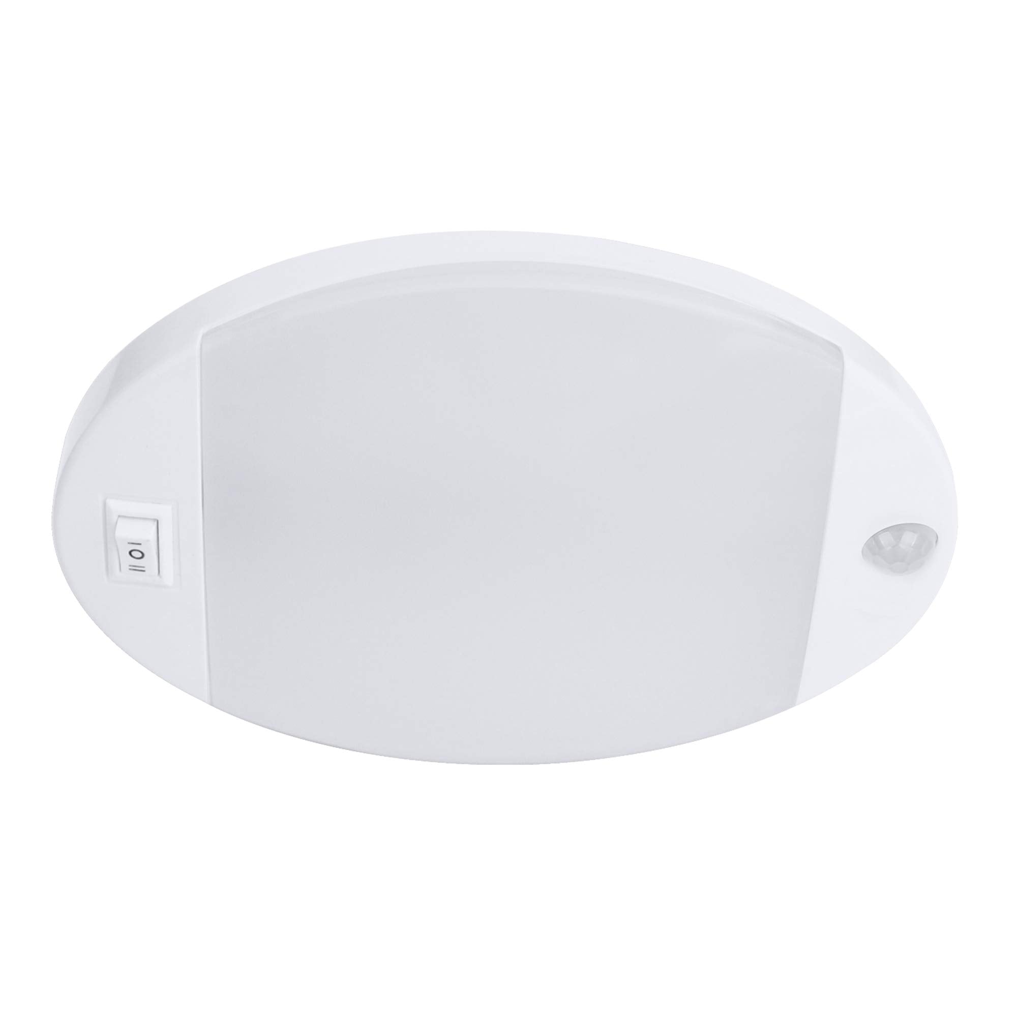 Facon 12V RV Interior Ceiling Light with Switch and Motion Sensor Function, LED RV Puck Light, 12Volts Interior Light for RV Mot