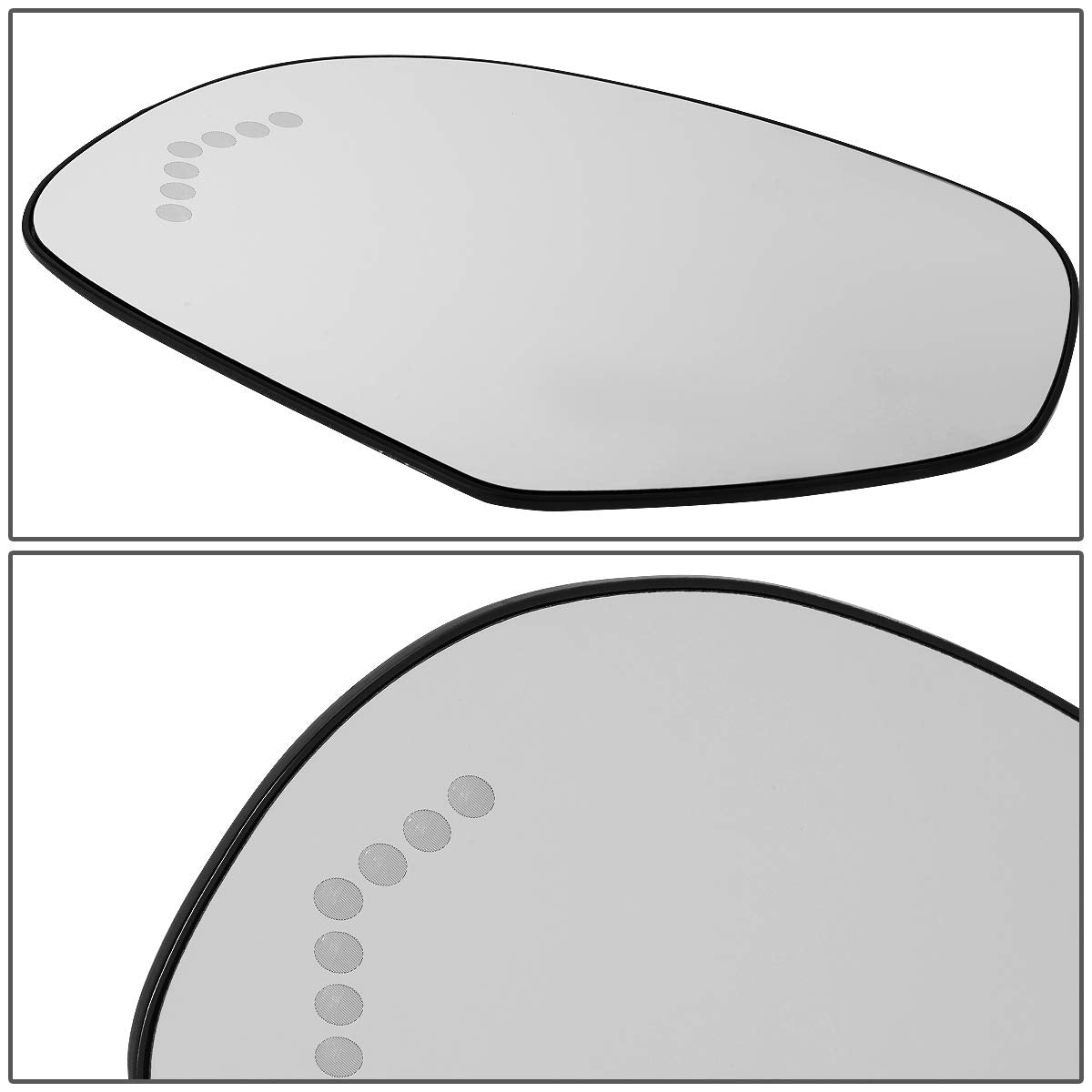 Dna Motoring Smp-060-L Factory Oe Style Left/Driver Side Door Rear View Mirror Glass W/Heater+Led Turn Signal [Compatible With 0