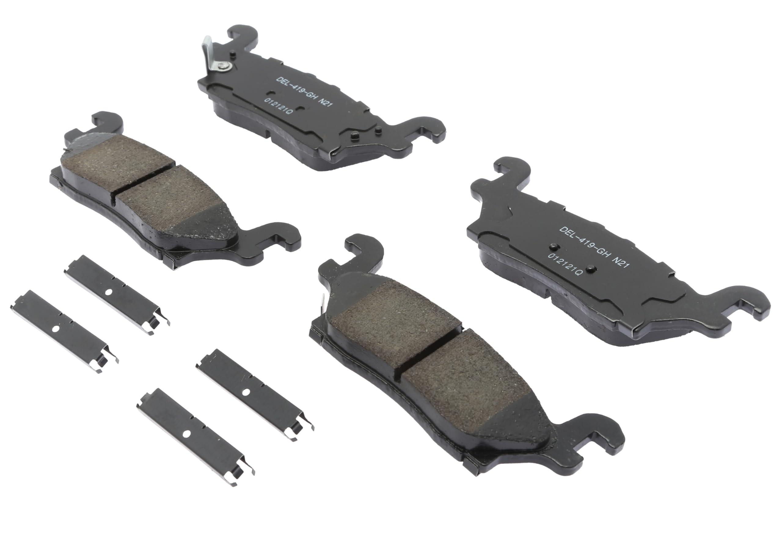 Acdelco Gold 17D1120Chf1 Ceramic Rear Disc Brake Pad Kit With Clips