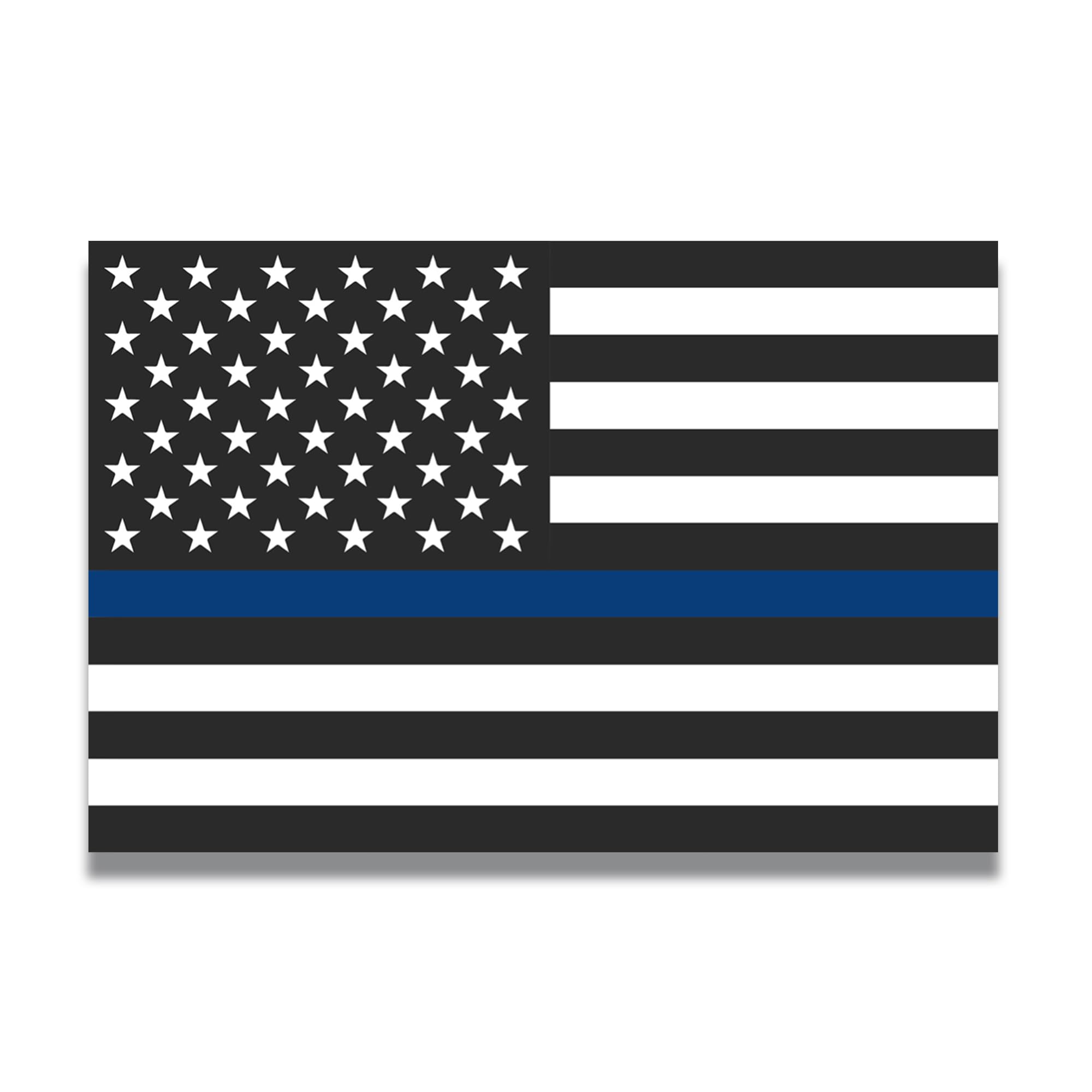 Magnet Me Up Thin Blue Line American Flag Magnet Decal, 4X6 Inch, Heavy-Duty Automotive Magnet For Car, Truck, Suv, Show Your Su