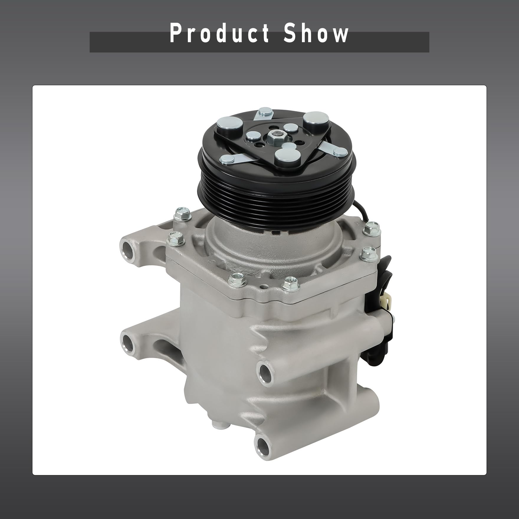 AC Compressor with Clutch Replacement for Trailblazer Envoy Rainier Ascender Bravada 9-7x Replacement for CO 4910AC