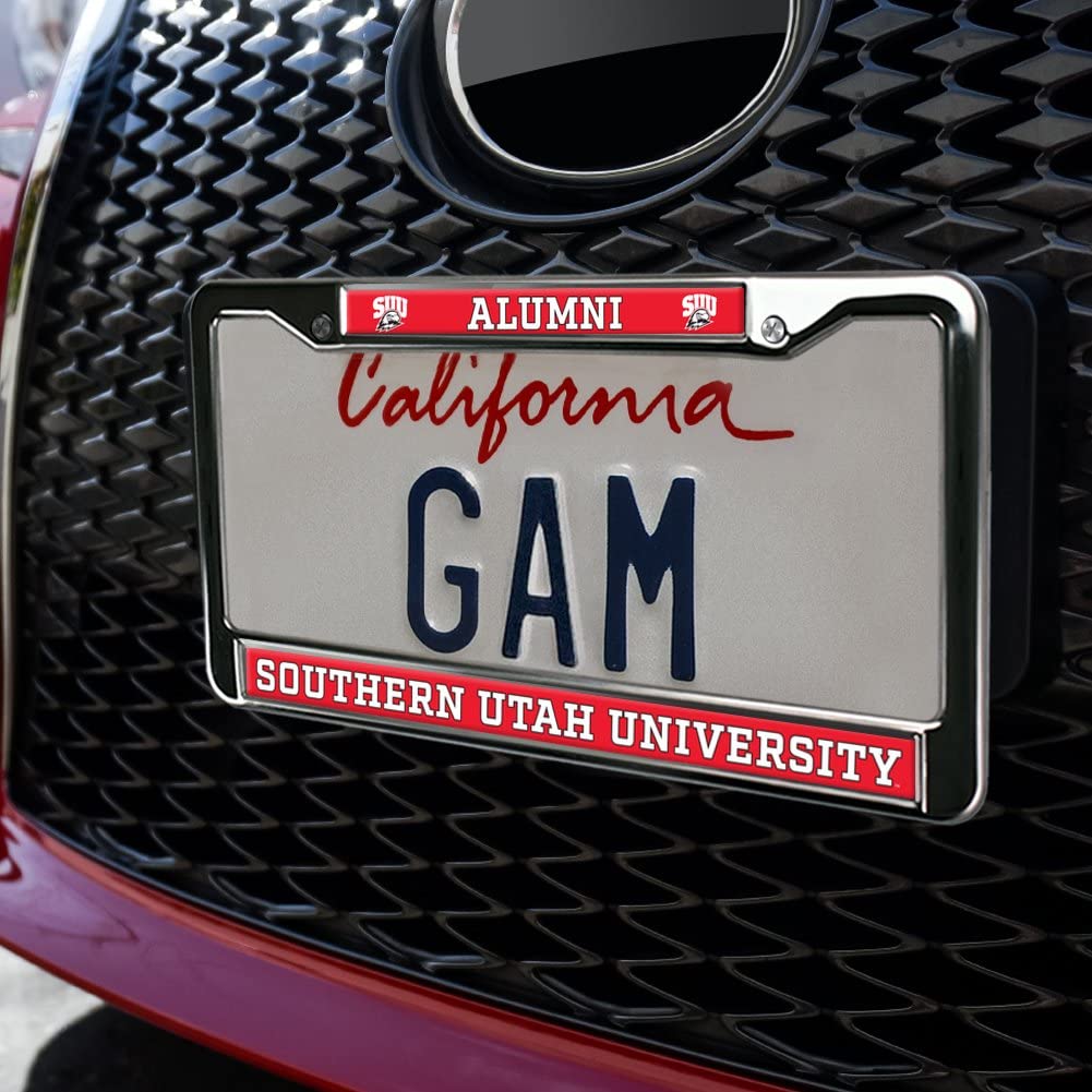 Southern Utah University Alumni Logo Full Size Standard License Plate Metal Frame