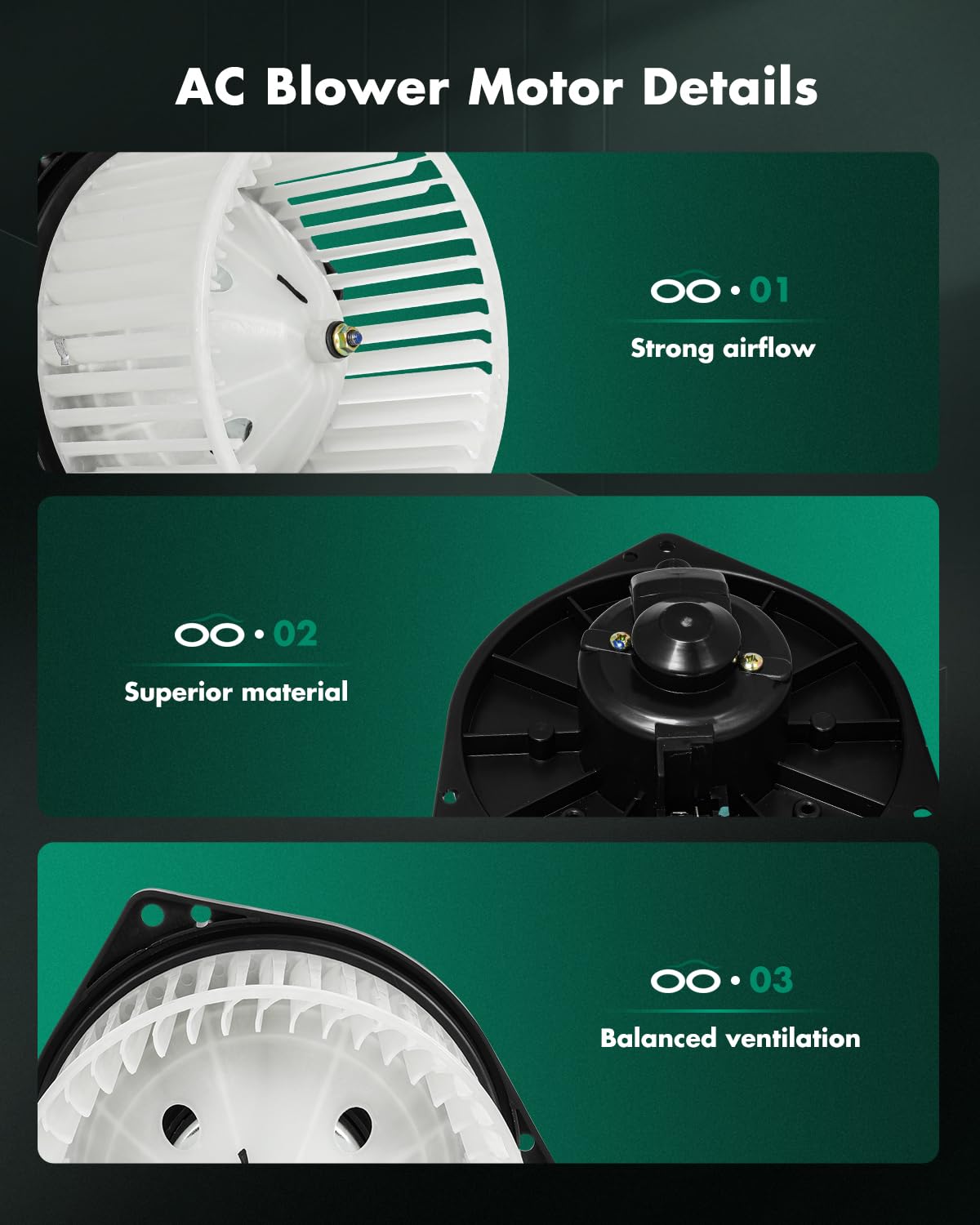 Scitoo 700038 Front Hvac Blower Motor With Fan Cage For Mitsubishi For Lancer 2002-2007,For Mitsubishi For Outlander 2003-2006