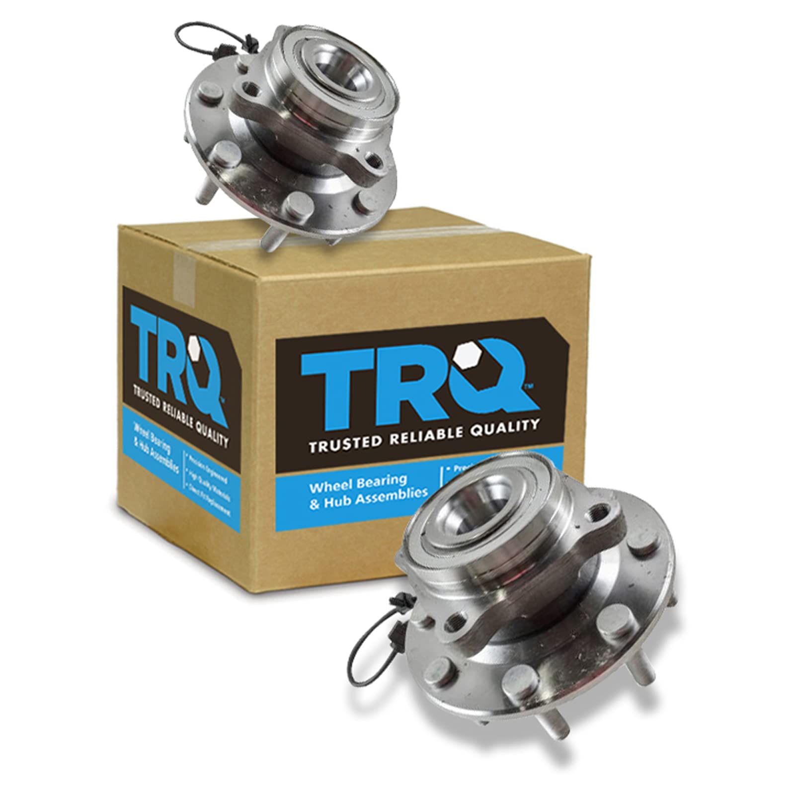 Trq Front Wheel Hub Bearings Assembly Set Compatible With 2001-2006 Chevrolet Silverado 3500 2007 Silverado 3500 Classic Gmc Sie
