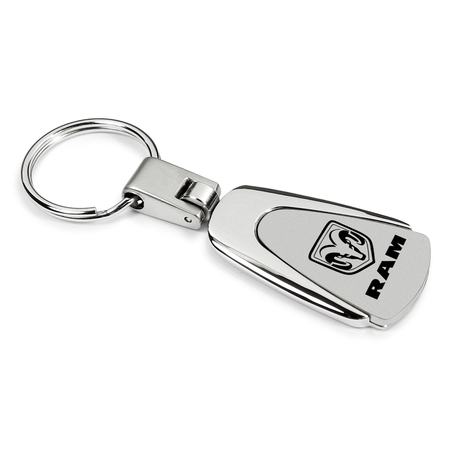 Au-Tomotive Gold, Inc Dodge Ram Chrome Metal Tear Drop Key Chain