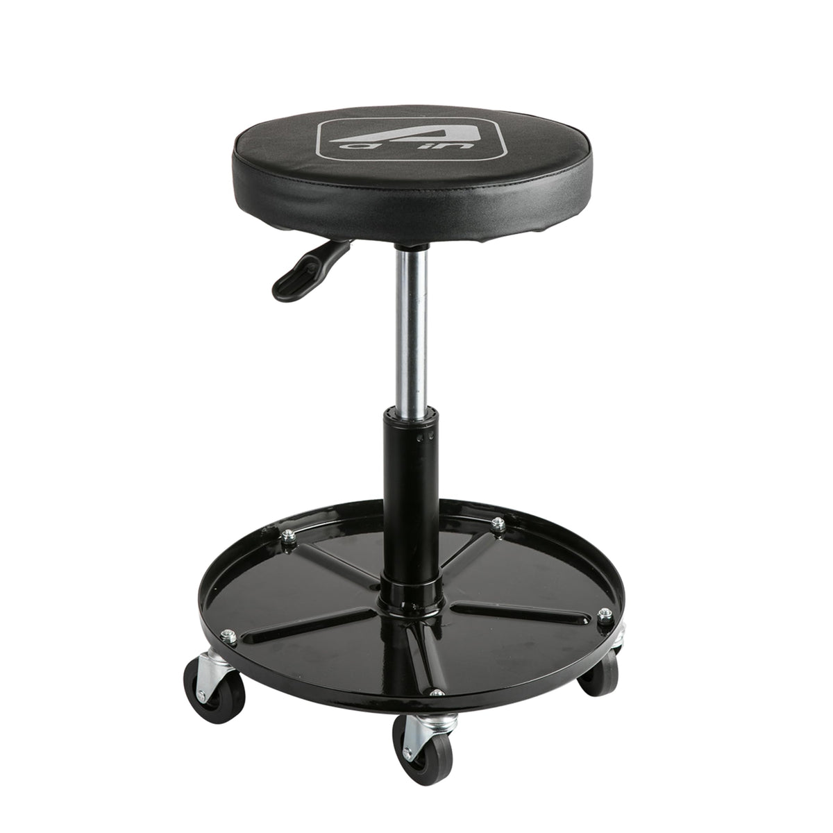 Aain Lt2A Heavy-Duty Adjustable Mechanic'S Roller Seat Adjustable Rolling Stool With Wheels & Tool Tray Black