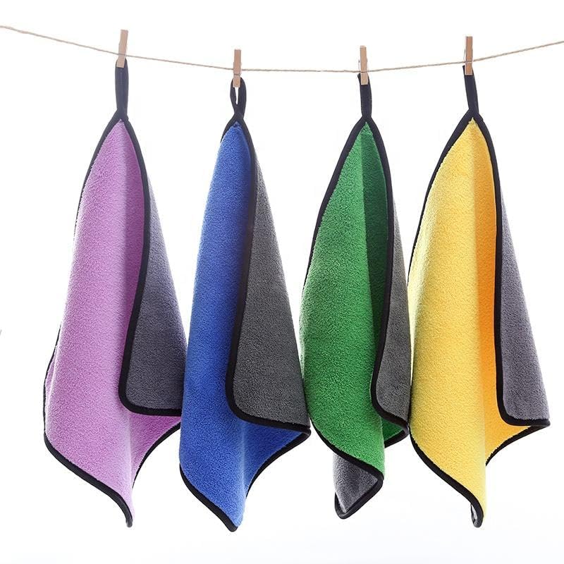 ADBENI HOME Car Wash Cloth | Reversible Microfiber Towel, 300 GSM Soft & Washable | 1 Pc of Assorted
