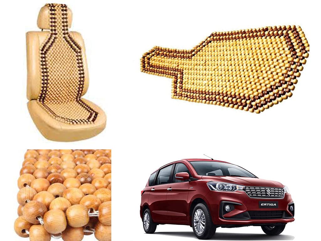 EXCHANGE CARTRENDING Car Bead Seat Wooden Beads Cushion Cover Pad for Maruti Suzuki Ertiga 2018, Acupressure Sitting Seat Cover 
