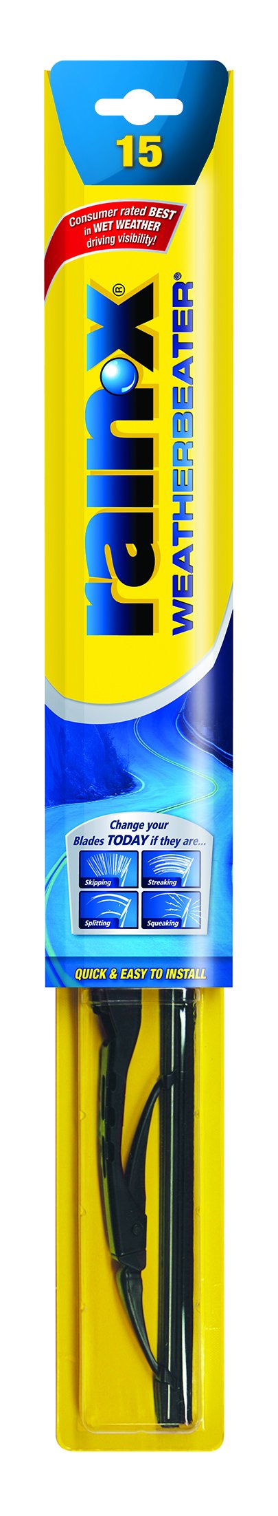 Rain-X Rx30215-5Pk Weatherbeater Wiper Blade - 15-Inches - (Pack Of 5)