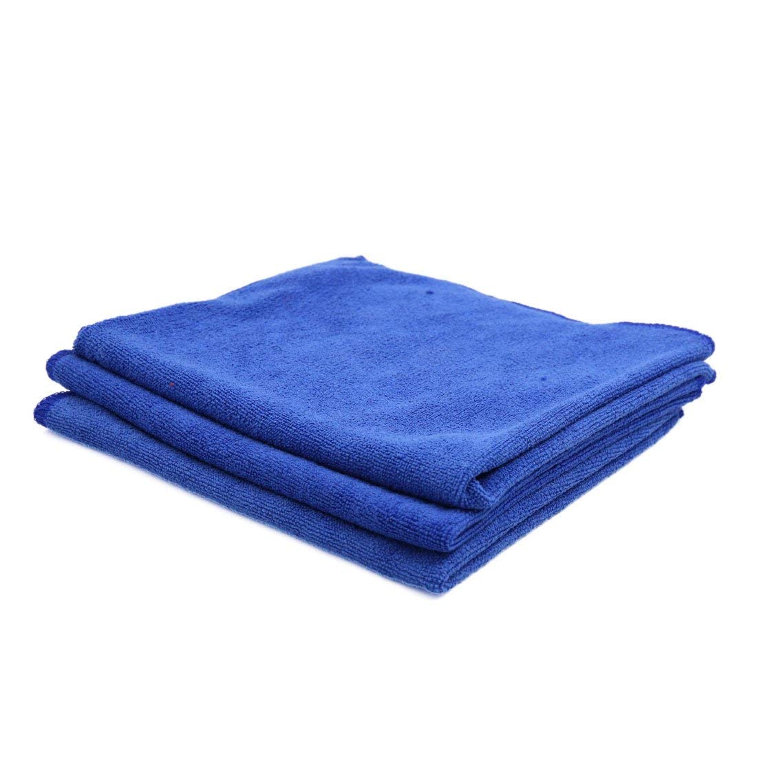 KTM Healthcare 3pcs 40 x 40cm 300GSM Microfibe Car Towel Drying Washing Cloth Blue